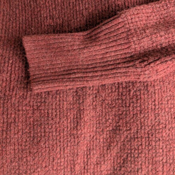 Karina Sweater Mini Dress in Burgundy Size Large - Picture 6 of 8